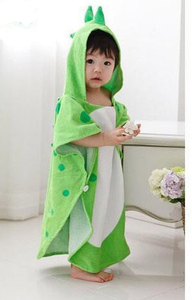 Cotton Hooded Baby Bath Cape Cape