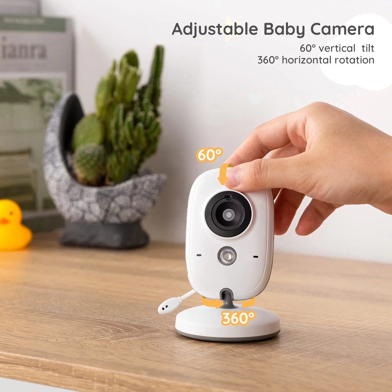 Baby Monitor with Camera and Audio, No Wifi, VOX Mode, Night Vision, 3.2'' HD Screen, Two-Way Audio, Baby Camera