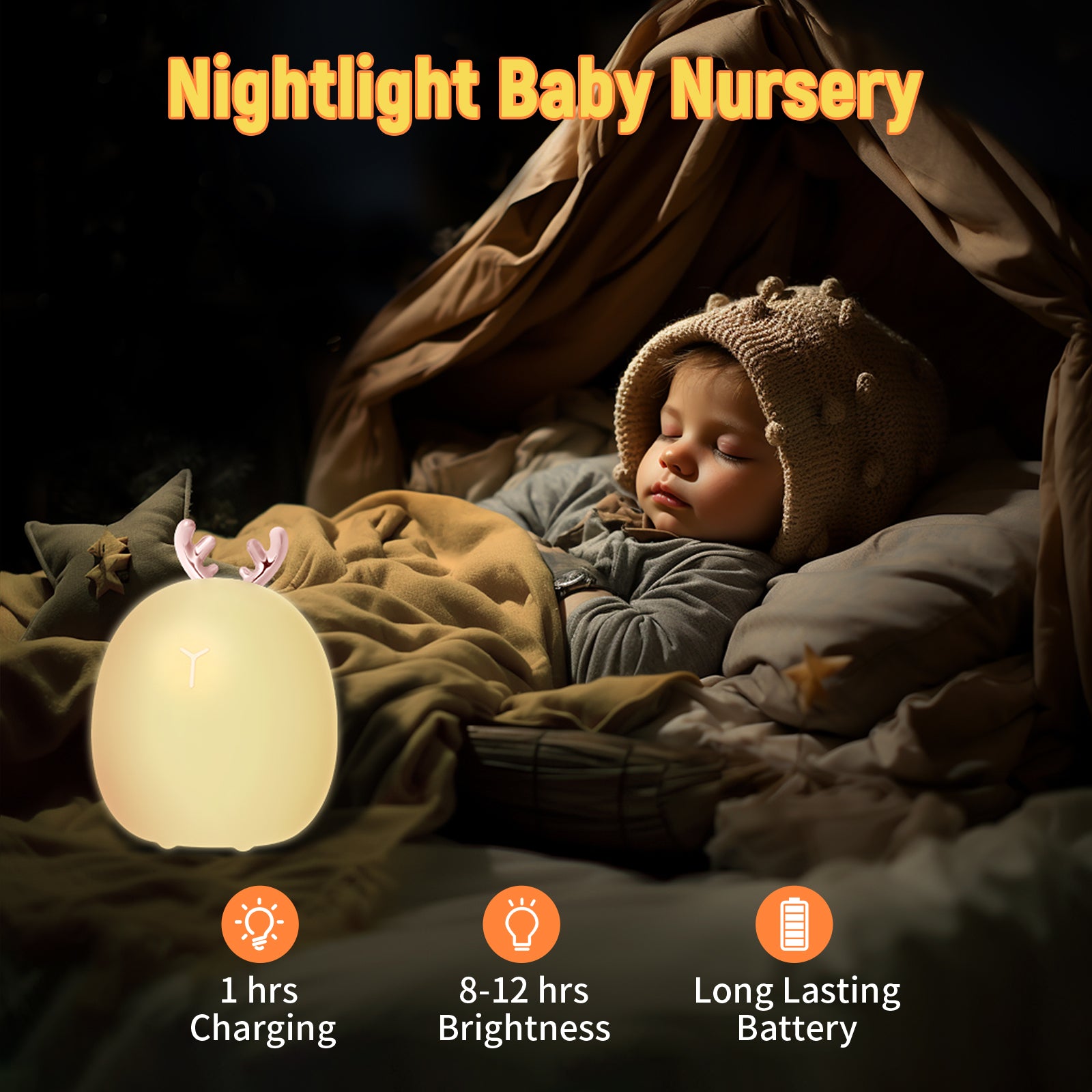 Baby Nachtlamp , touch licht , silicone